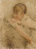 DAEL Auguste Étude De Jeune Paysanne DAEL Auguste Étude De Jeune Paysanne
