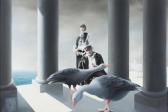 DAEL Geneviève Man And Woman With Geese DAEL Geneviève Man And Woman With Geese