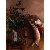 DAENEN Adolphe Still Life Of Game And Holly DAENEN Adolphe Still Life Of Game And Holly
