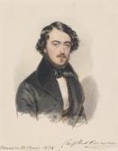 DAFFINGER Moritz Michael A Portrait Of Count Gilbert Borromeo Arese DAFFINGER Moritz Michael A Portrait Of Count Gilbert Borromeo Arese