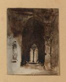 DAGUERRE Louis Dessin-fumée: Effet De Lumière Dans Une Architecture Gothique DAGUERRE Louis Dessin-fumée: Effet De Lumière Dans Une Architecture Gothique