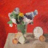 DAINTREY Adrian Maurice Flowers And Clock DAINTREY Adrian Maurice Flowers And Clock