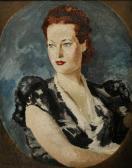 DAINTREY Adrian Maurice Portrait Of Mrs Richard Tauber DAINTREY Adrian Maurice Portrait Of Mrs Richard Tauber