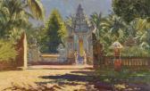 DAKE Carel Lodewijk, Jr. Entrance To A Temple Complex DAKE Carel Lodewijk, Jr. Entrance To A Temple Complex