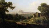 DALL Nicholas Thomas A Courting Couple In A Capriccio Landscape DALL Nicholas Thomas A Courting Couple In A Capriccio Landscape