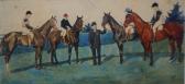 DALTON J. W. Portrait Of James Scoble With Winnning Thoroughbred DALTON J. W. Portrait Of James Scoble With Winnning Thoroughbred