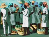 DAMBREVILLE Claude Market Scene DAMBREVILLE Claude Market Scene