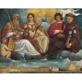 DAMINI Pietro Saint Prosdocimus, Justina, Daniel And Antony Of Padua In Glory With A View Of The Prato Della Valle (padua) Below DAMINI Pietro Saint Prosdocimus, Justina, Daniel And Antony Of Padua In Glory With A View Of The Prato Della Valle (padua) Below