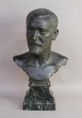 DAMPT Jean Auguste Buste D'homme Barbu À La Cravate Nouée DAMPT Jean Auguste Buste D'homme Barbu À La Cravate Nouée