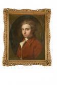 DANCE Holland Sir Nathaniel Portrait Of A Gentleman In A Red Jacket And White Stock DANCE Holland Sir Nathaniel Portrait Of A Gentleman In A Red Jacket And White Stock