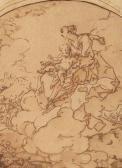 DANDRE-BARDON Michel-Francois La Vierge À L'enfant Apparaissant Sur Les Nuages À Despèlerins DANDRE-BARDON Michel-Francois La Vierge À L'enfant Apparaissant Sur Les Nuages À Despèlerins
