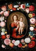 DANIELS Andries Madonna Mit Dem Kind Im Blumenkranz DANIELS Andries Madonna Mit Dem Kind Im Blumenkranz