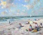 DANIELS G. Beach Scene DANIELS G. Beach Scene