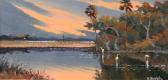DANIELS William Sunset Backwater Scene With
Birds DANIELS William Sunset Backwater Scene With
Birds