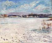 DANNEMANN KARL Winterlandschaft Mit Zugefrorenem See (werdersee ?) DANNEMANN KARL Winterlandschaft Mit Zugefrorenem See (werdersee ?)