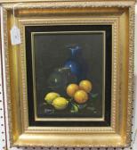 DANNY J Still Life With Fruit And Vases DANNY J Still Life With Fruit And Vases