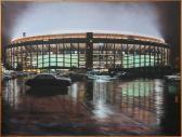 DANZIGER Fred Veteran's Stadium, Philadelphia, Pa, Lit Up At Night After A Rain DANZIGER Fred Veteran's Stadium, Philadelphia, Pa, Lit Up At Night After A Rain