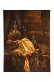 DARVIOT Edouard Nature Morte Aux Vases Et Au Livre DARVIOT Edouard Nature Morte Aux Vases Et Au Livre