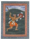 DASAVANTA A Warrior Brandishing A Sword DASAVANTA A Warrior Brandishing A Sword