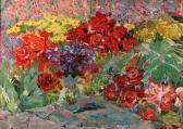 DASKAKOV Nikolai Nikolayevich Still Life With Roses In A Garden DASKAKOV Nikolai Nikolayevich Still Life With Roses In A Garden