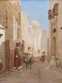 DAUBEIL Jules Ruelle Près D'une Mosquée, 1898 DAUBEIL Jules Ruelle Près D'une Mosquée, 1898