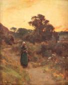 DAUBIGNY Charles Francois Peisaj La Asfințit, Bretonă Pe Drumul Către Casă DAUBIGNY Charles Francois Peisaj La Asfințit, Bretonă Pe Drumul Către Casă