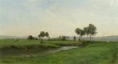 DAUBIGNY Karl Broad River Landscape DAUBIGNY Karl Broad River Landscape