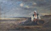 DAUBIGNY Karl Le Repos Apres La Recolte DAUBIGNY Karl Le Repos Apres La Recolte