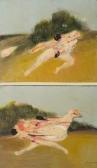 DAUMAS Yvan Paire D'huiles Sur Toile. DAUMAS Yvan Paire D'huiles Sur Toile.
