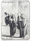 DAUMER Honoured Three Signed Limited Edition Lithographs From Les Gens De Justice Series DAUMER Honoured Three Signed Limited Edition Lithographs From Les Gens De Justice Series