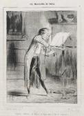 DAUMIER Honore "paganini Moderne ..." / "les Théatres Au Mois D'aout". DAUMIER Honore "paganini Moderne ..." / "les Théatres Au Mois D'aout".