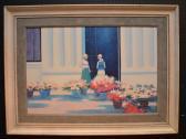 DAUMIER Jean " Figures & Flower Pots DAUMIER Jean " Figures & Flower Pots