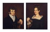 DAVENPORT Patrick Henry A Pair Of Portraits Of A Gentleman And Lady DAVENPORT Patrick Henry A Pair Of Portraits Of A Gentleman And Lady