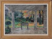 DAVENPORT William Slocum Landscape, Looking Out From Patio DAVENPORT William Slocum Landscape, Looking Out From Patio
