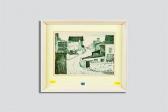 DAVIES Ogwyn Village Street Scene With Cottages DAVIES Ogwyn Village Street Scene With Cottages
