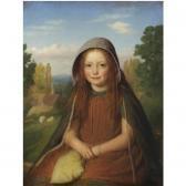 DAVIS Edward Thompson A Country Lass DAVIS Edward Thompson A Country Lass