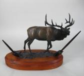 DAVIS William Elk Figural Desk Set DAVIS William Elk Figural Desk Set