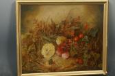 DAVY M.A. Still Life, Rosehips, Chrysanthemums And Foliage DAVY M.A. Still Life, Rosehips, Chrysanthemums And Foliage