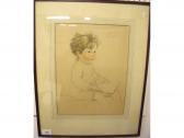 DAWSON Elsie May Portrait Of A Young Boy DAWSON Elsie May Portrait Of A Young Boy
