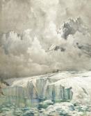 DAWSON Nelson Ethelred Climbers On An Alpine Glacier DAWSON Nelson Ethelred Climbers On An Alpine Glacier