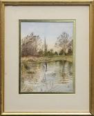 DAY S.W. Swan In A Pond DAY S.W. Swan In A Pond