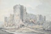 DAY William Ruined Castle Viewed From Below; And Ruins Beside A River DAY William Ruined Castle Viewed From Below; And Ruins Beside A River