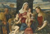 de' Pitati Bonifacio The Holy Family With The Infant Saint John The Baptist And Mary Magdalen de' Pitati Bonifacio The Holy Family With The Infant Saint John The Baptist And Mary Magdalen