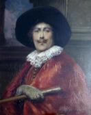 DE ANDRIES A. Portrait Of A Cavalier Holding A Cane DE ANDRIES A. Portrait Of A Cavalier Holding A Cane