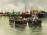 de angelis e.b. Fishing Boats At Anchor de angelis e.b. Fishing Boats At Anchor