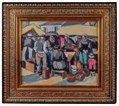 de BELAY Pierre La Marchande De Faiences - Concarneaux, 1928 de BELAY Pierre La Marchande De Faiences - Concarneaux, 1928