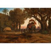 DE BERARD Evremond Elephant Caravan DE BERARD Evremond Elephant Caravan