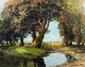 DE BESPERATO Francesco Pablo Rural Landscape With Pond DE BESPERATO Francesco Pablo Rural Landscape With Pond
