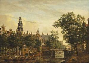 Jan De Beyer - A View Of The Oude Kerk From The Oudezijds Voorburgwal