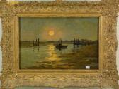 DE BURLET Georges Paysage Lacustre DE BURLET Georges Paysage Lacustre